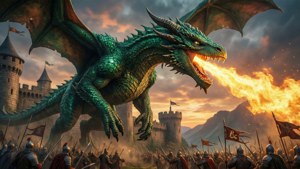Dragon Assault on Castle