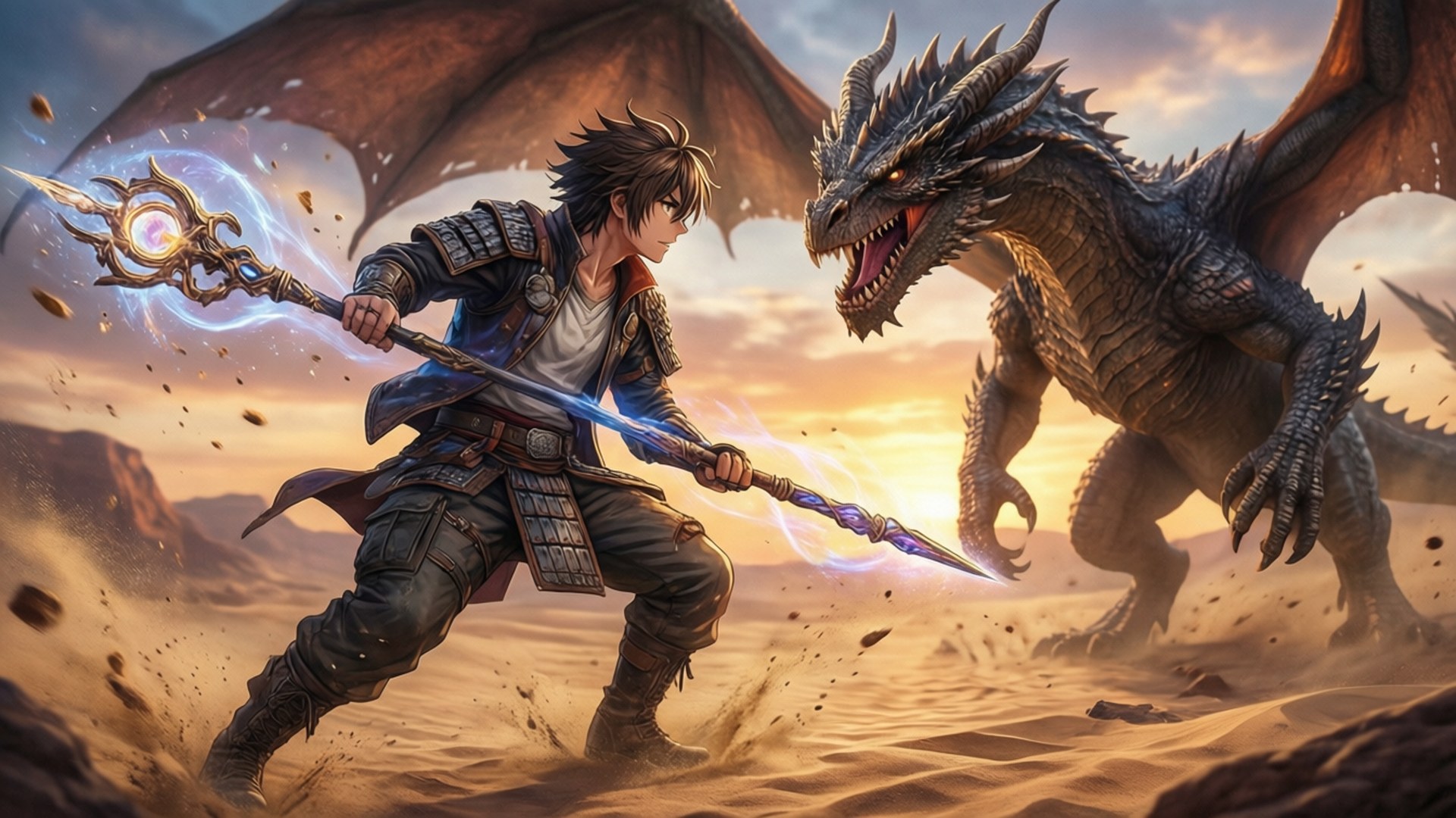 Dragon Battle by Wallpapers.art Studio