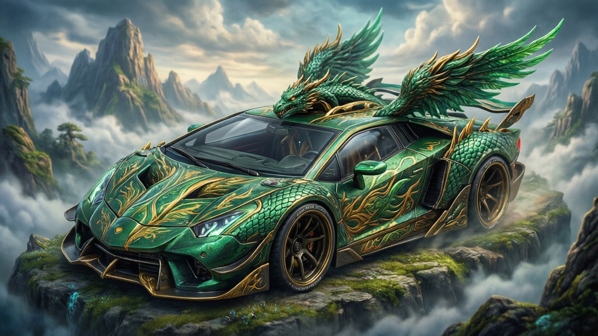 Dragon Car Legend by Wallpapers.art Studio