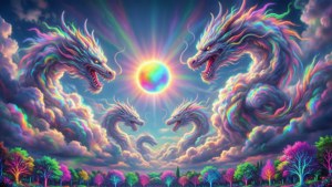 Dragon Clouds Sunset