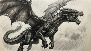 Dragon Flight Sketch