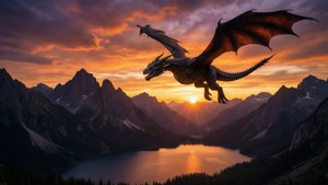 Dragon Flight Sunset