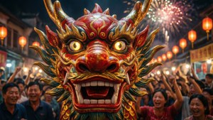 Dragon Head at Night