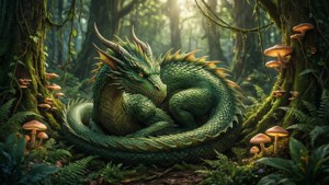 Dragon in the Enchanted Forest