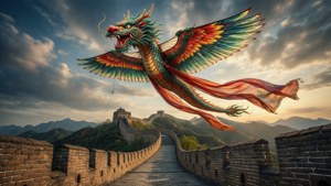 Dragon Kite on Wall