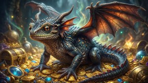 Dragon Newt on Treasure