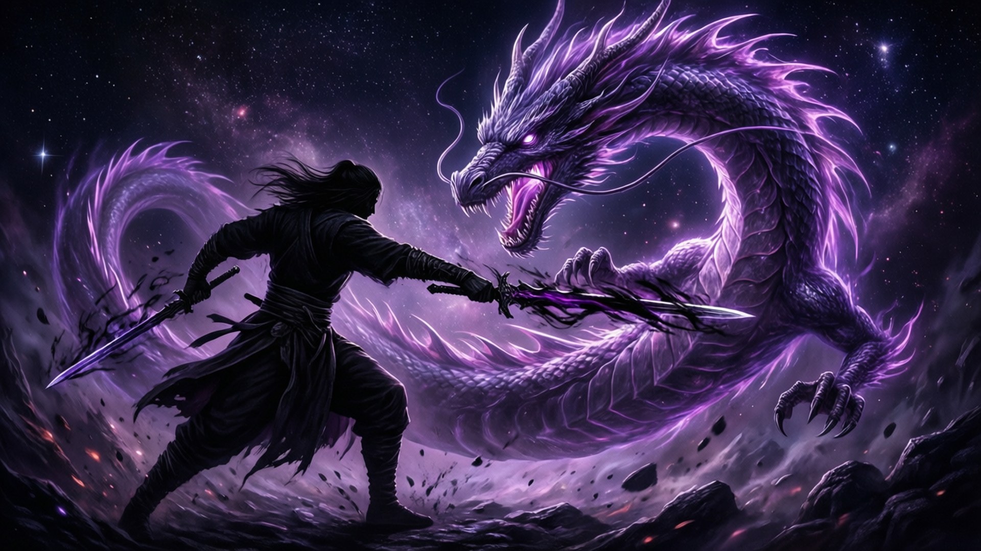 Dragon of the Void by Wallpapers.art Studio