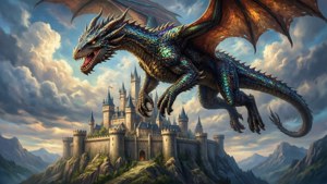 Dragon Over Castle