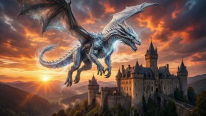 Dragon Over Castle