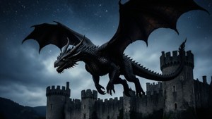 Dragon Over Castle