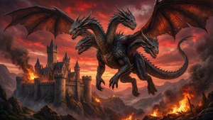 Dragon Over Castle