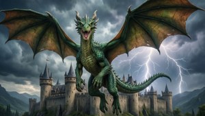 Dragon Over the Castle