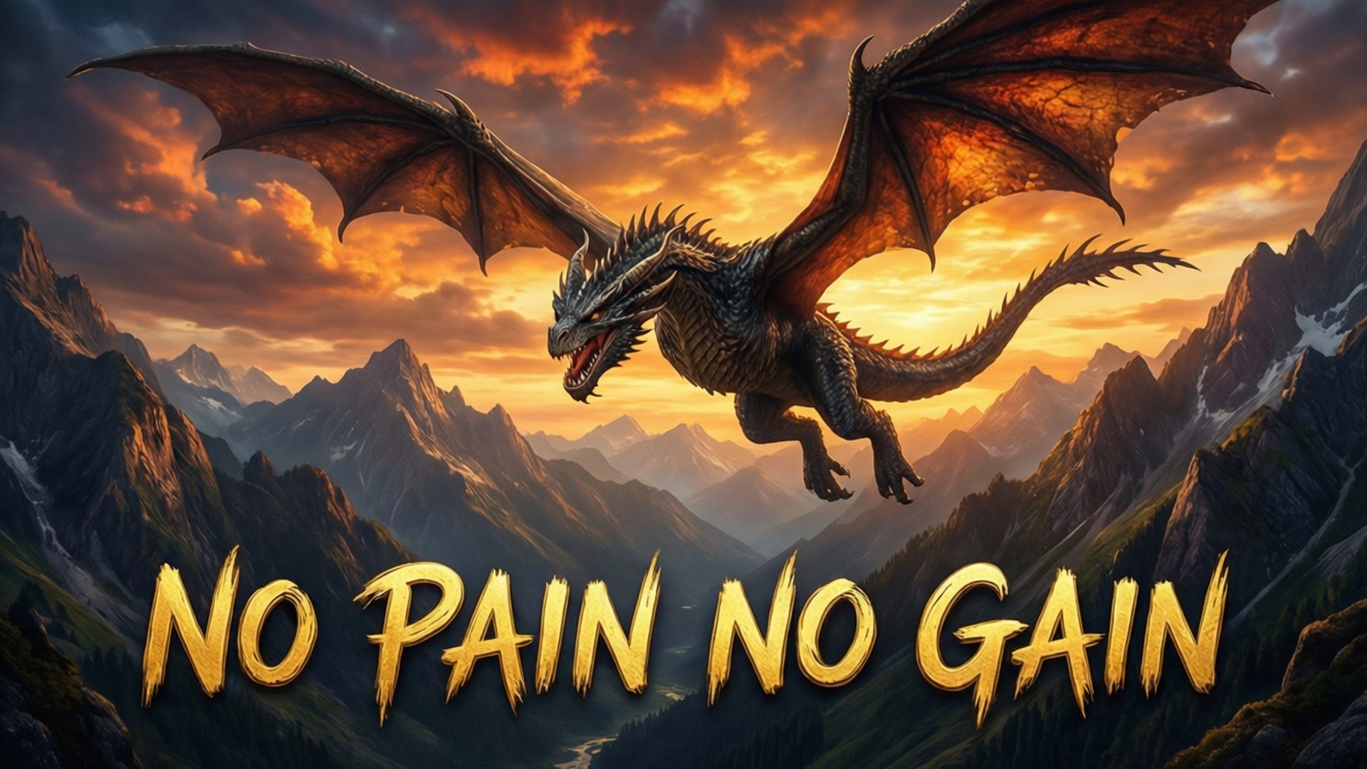 Dragon's Ascent by Wallpapers.art Studio