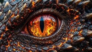Dragon's Fiery Gaze