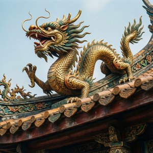 Dragon Sculpture Details