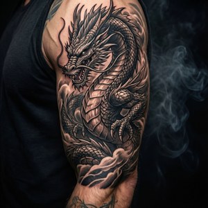 Dragon Sleeve Tattoo