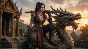 Dragon Statue Pose