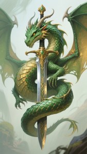 Dragon Sword Cool Drawing