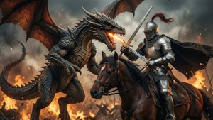 Dragon vs Knight