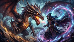 Dragon vs Sorcerer Duel