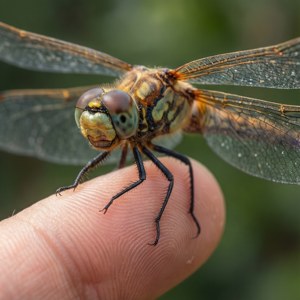 Dragonfly on Finger