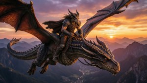 Dragonrider's Sunset