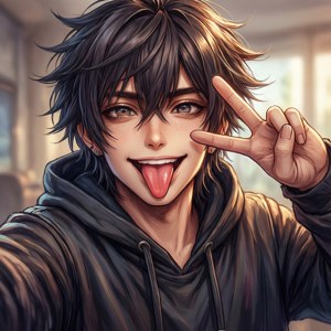 Draken Playful Selfie