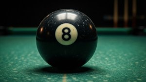 Dramatic 8-Ball Closeup