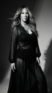 Dramatic Black and White Portrait