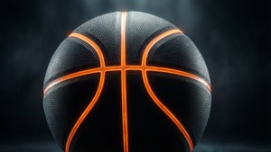 Dramatic Black Basketball