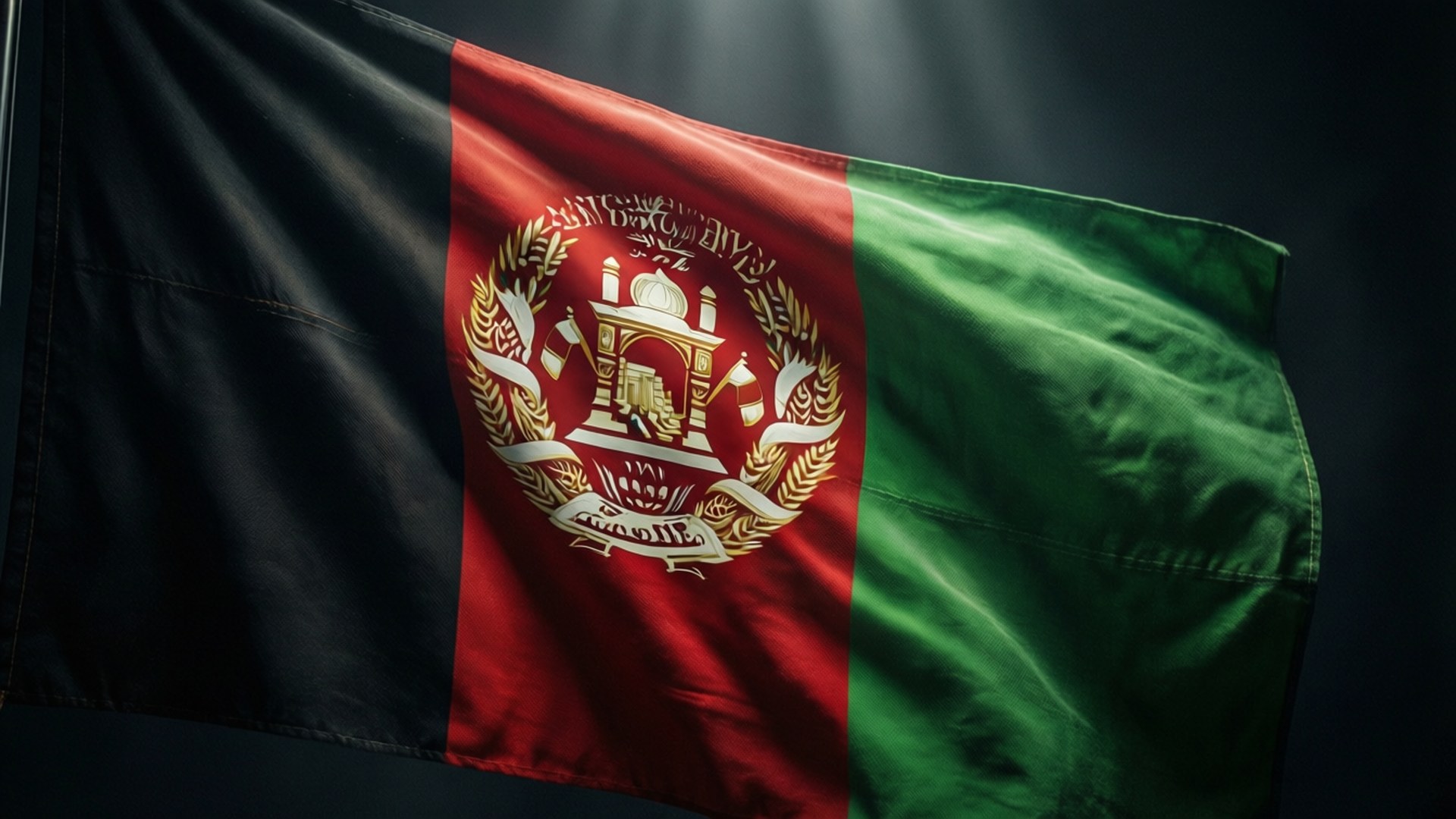 Dramatic Draped Flag by Wallpapers.art Studio
