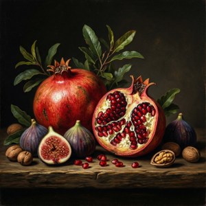 Dramatic Fruit Still Life