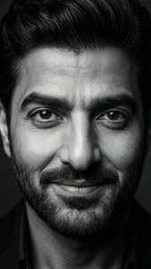 Dramatic Monochrome Portrait