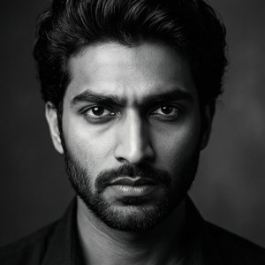 Dramatic Monochrome Portrait