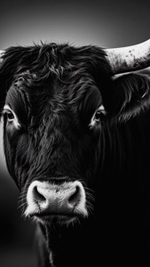Dramatic Ox Portrait