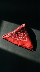 Dramatic Red Bandana Fold