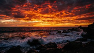 Dramatic Rocky Sunset