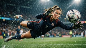 Dramatic Save Under Lights