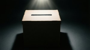 Dramatic Shadow Ballot Box
