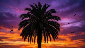 Dramatic Sunset Silhouette