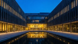 Drammen City Hall at Blue Hour