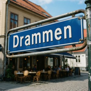 Drammen Street Sign