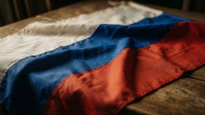 Draped Flag Vintage