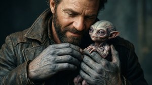 Drax with Baby Alien