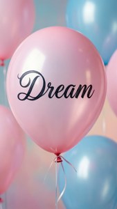 Dream Balloon Typography