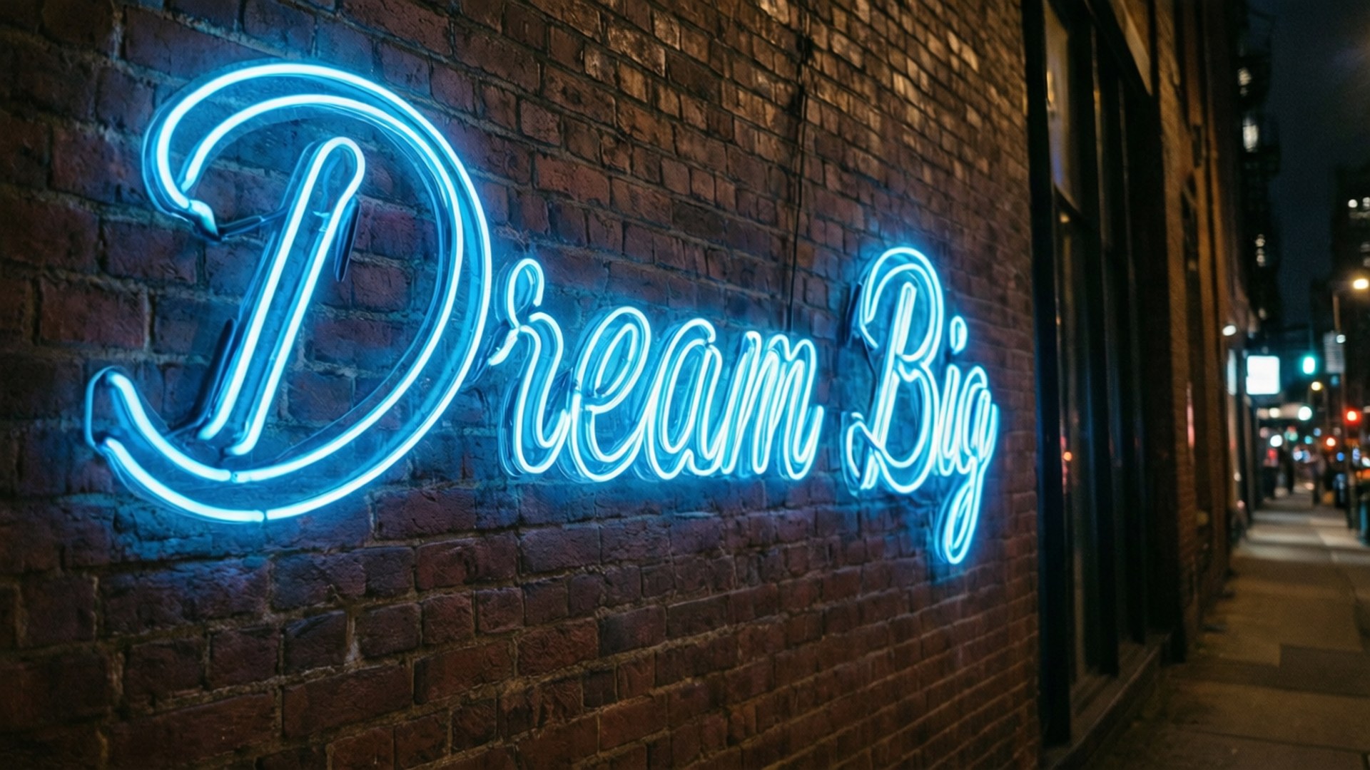 Dream Big Neon by Wallpapers.art Studio