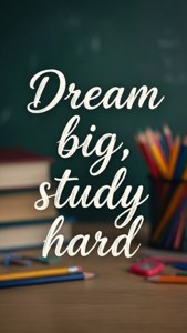 Dream Big Study Hard