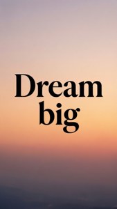 Dream Big Sunset