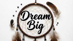Dream Big Vinyl Quote