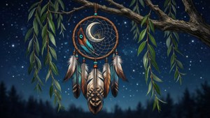 Dreamcatcher Moon Tattoo